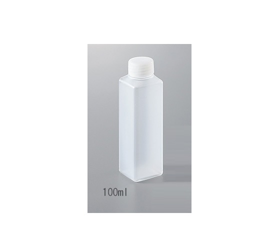 Lọ chai nhựa hình chữ nhật 100mL AS ONE 2-9557-52, đóng gói 100 chiếc/ hộp